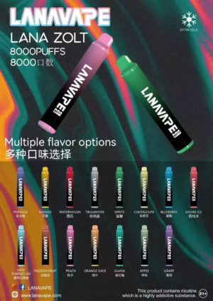 LANA ZOLT拋棄式8000口 LANA ZOLT 8000口拋棄式電子煙 | 可充電長效續航 | 台灣現貨
